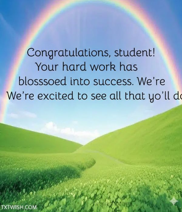 Congratulations Message for Students Achievement from Parents