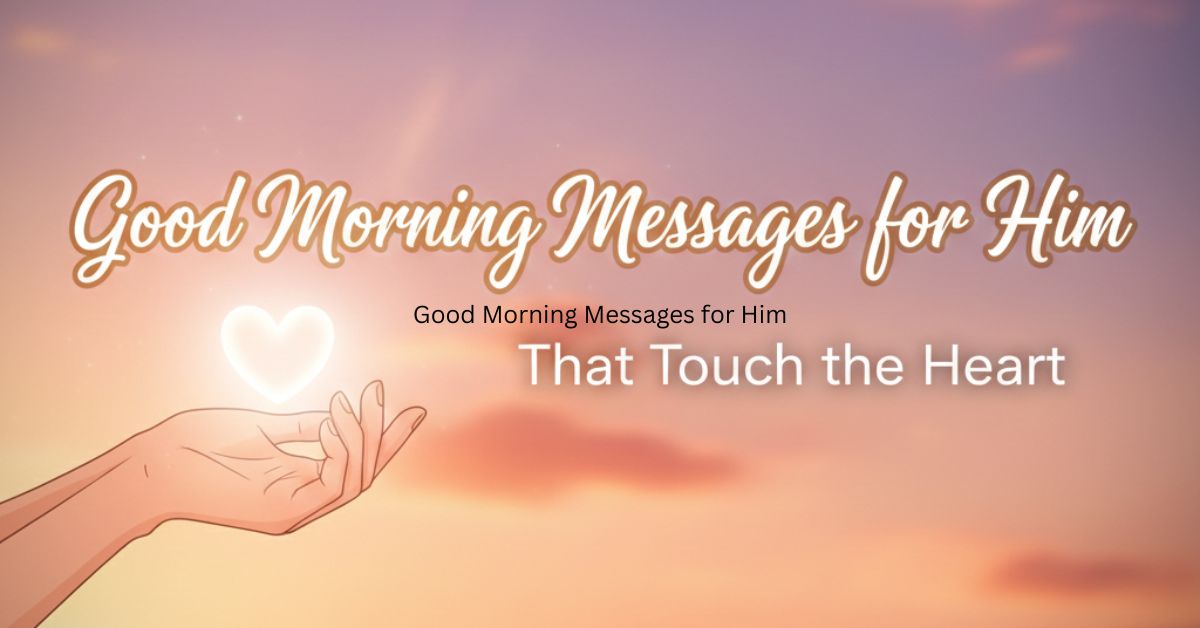 Good morning messages for him that touch the heart with romantic love and affection