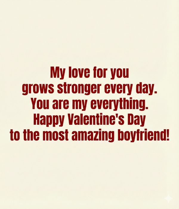 Valentine’s Day Wishes for Boyfriend