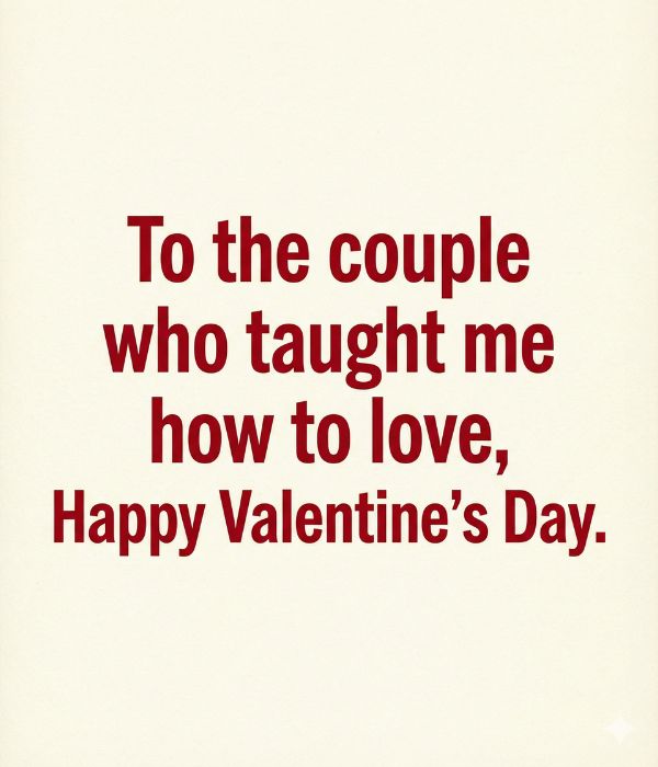 Valentine Day Wishes for Parents