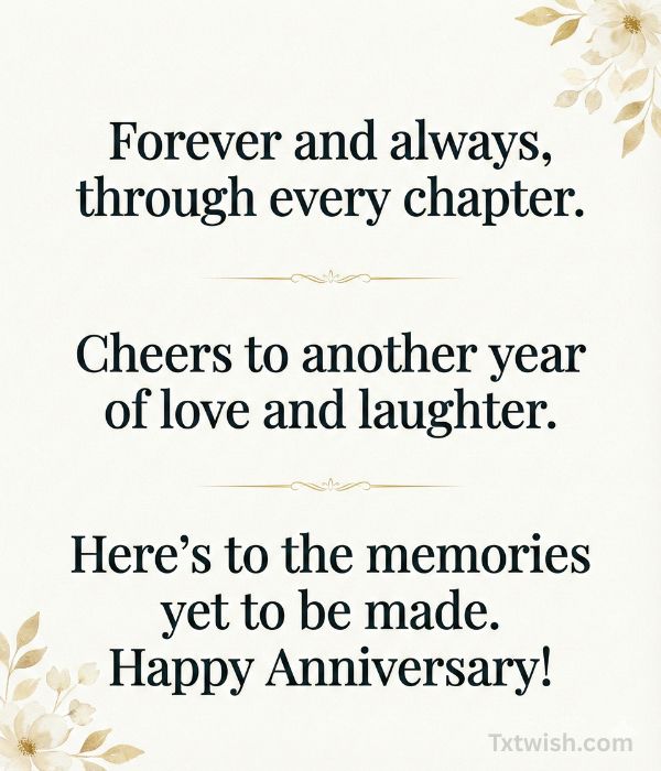 Wedding Anniversary Wishes