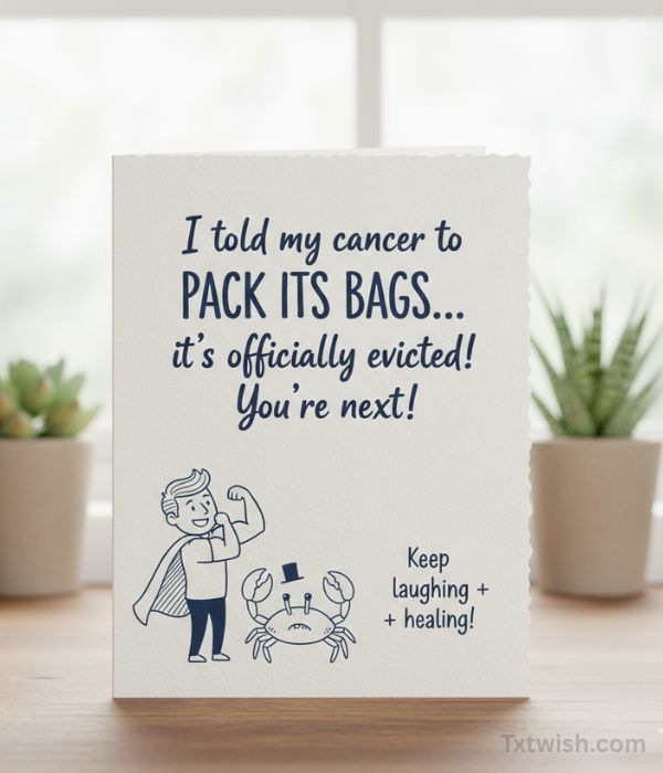 Light-Hearted Jokes About Finishing the Fight with Cancer