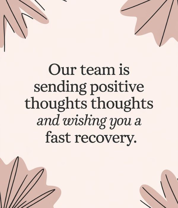 Professional Get Well Messages for Workplace
