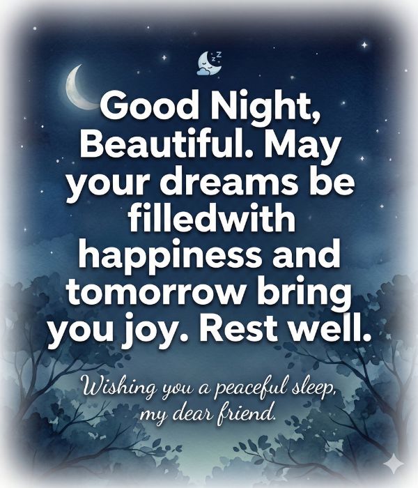 Good Night Messages for a Female Friend