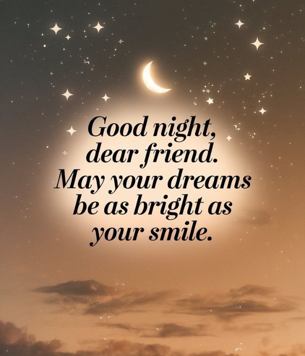 Heart-Touching Good Night Messages for a Female Friend