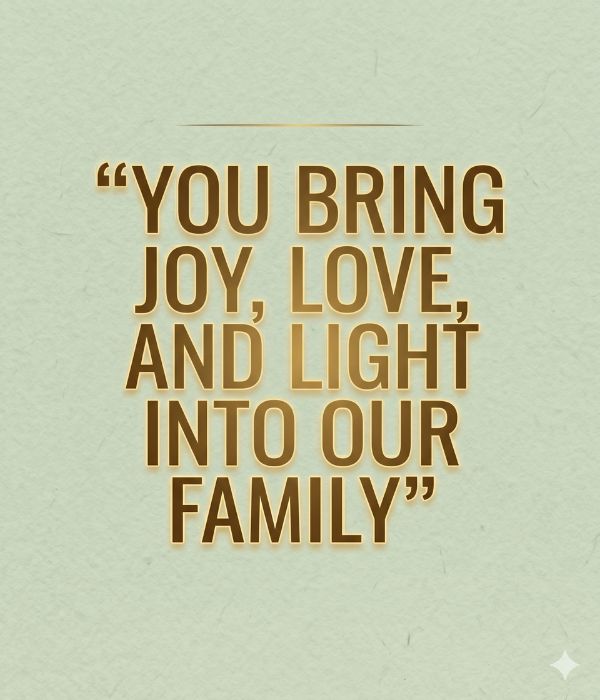 Welcome Messages for Future Daughter-in-Law