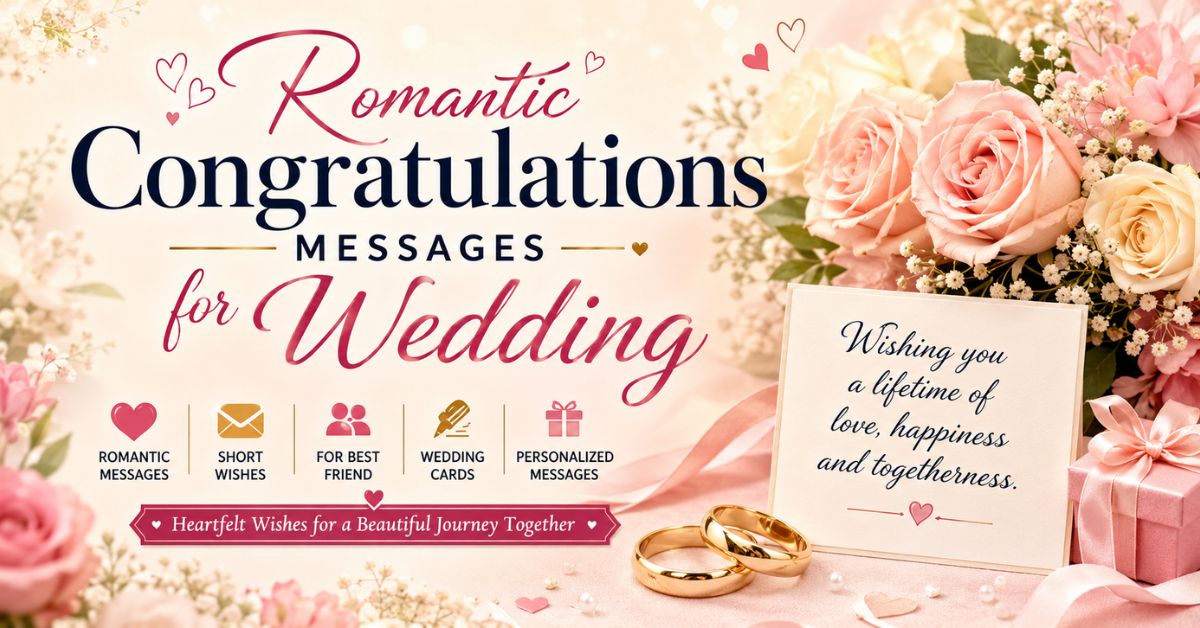 Romantic Congratulations Messages for Wedding