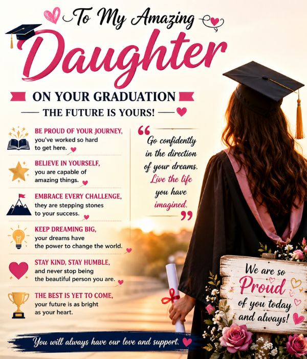 100+ Inspirational Graduation Messages for Daughter 2 Graduation Messages for Daughter