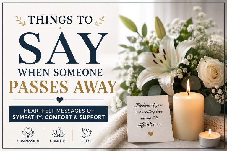Things to Say When Someone Passes Away