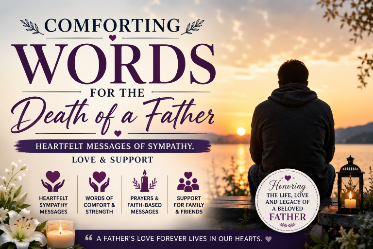 40+ Comforting Words for Death of a Father