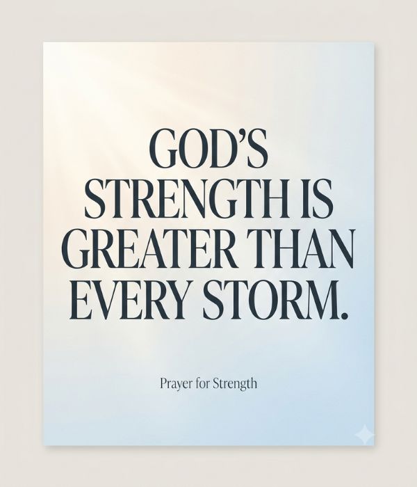 Prayer for Healing and Strength