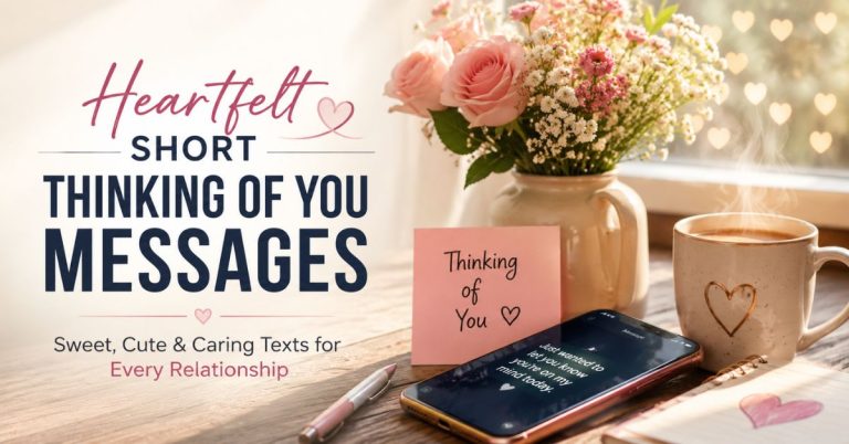 100+ Heartfelt Short Thinking of You Messages