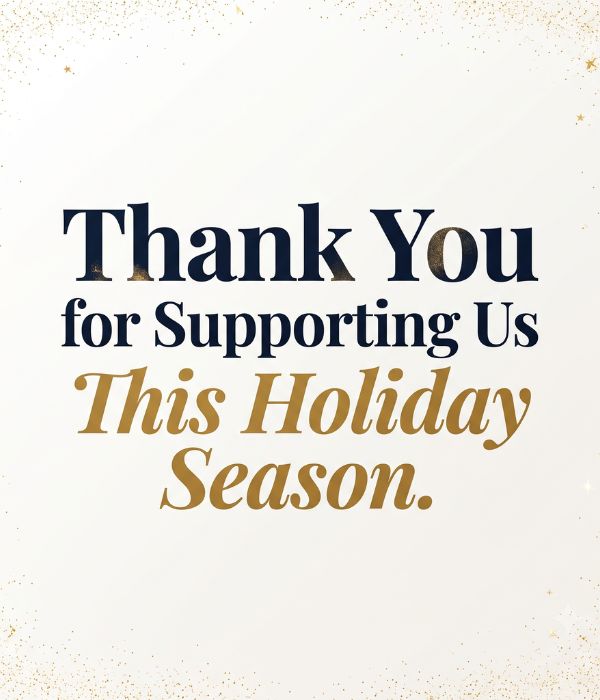 Holiday Thank You Messages to Customers