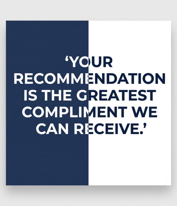 Thank You Messages for Customer Referrals