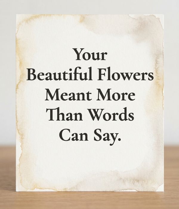 50+ Heartfelt Thank You Notes for Funeral Flowers – Messages & Examples 4 Thank You Notes for Friends