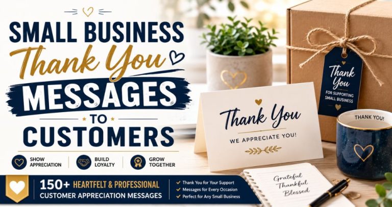 Small Business Thank You Messages to Customers