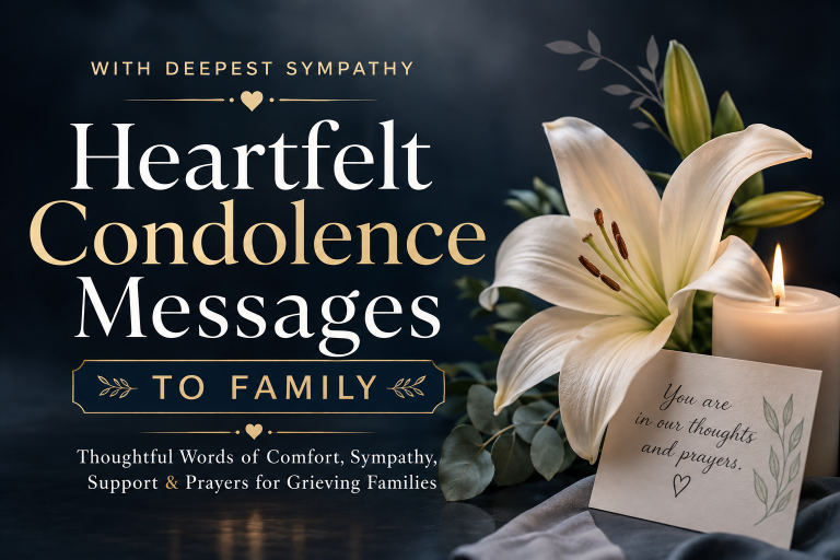 Condolence Messages to Family