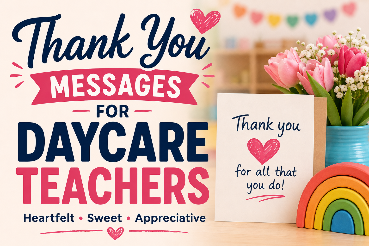 Thank You Messages for Daycare Teachers
