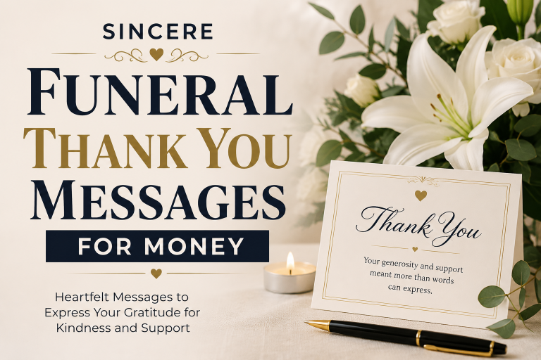 Funeral Thank You Messages for Money