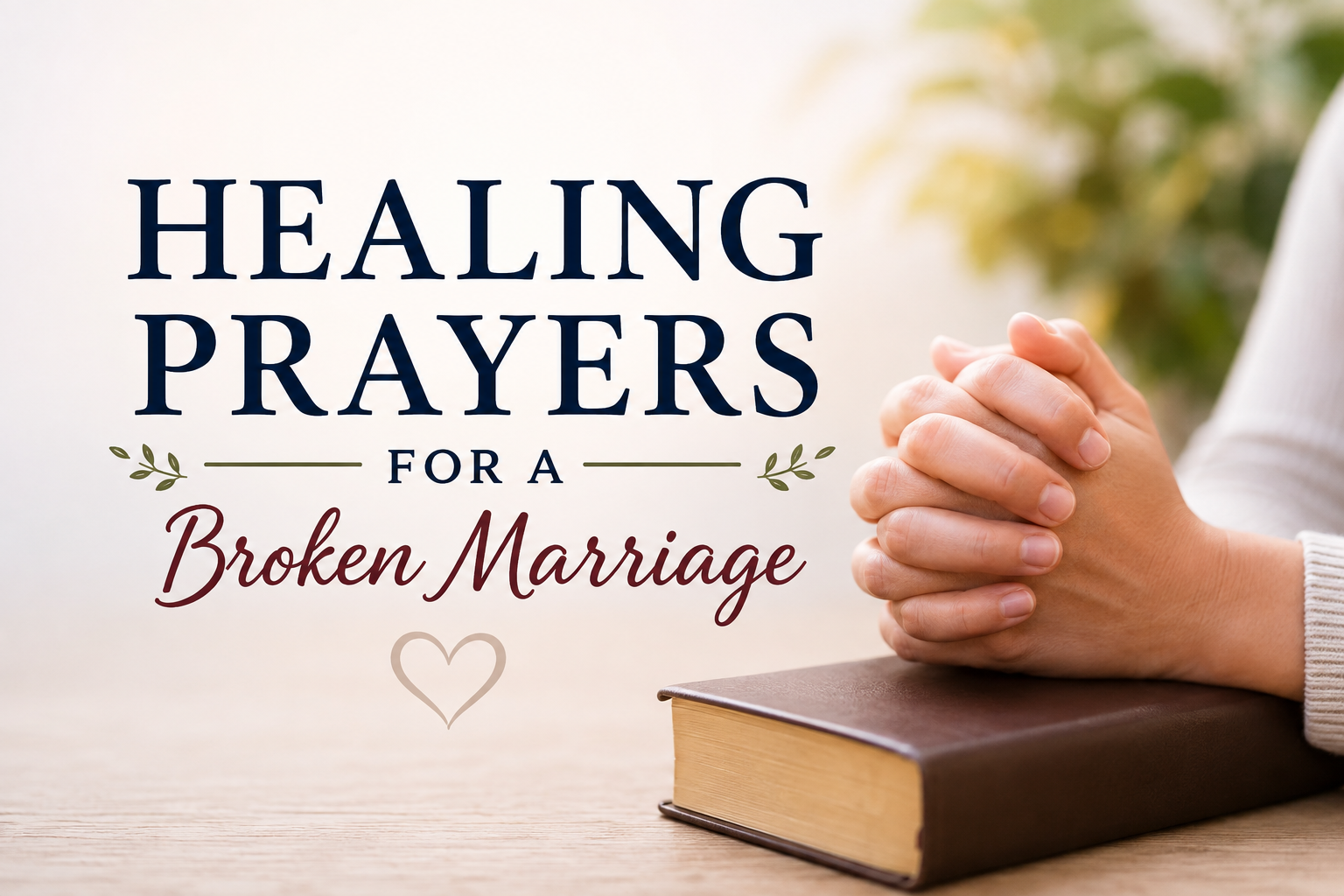Healing Prayers for a Broken Marriage