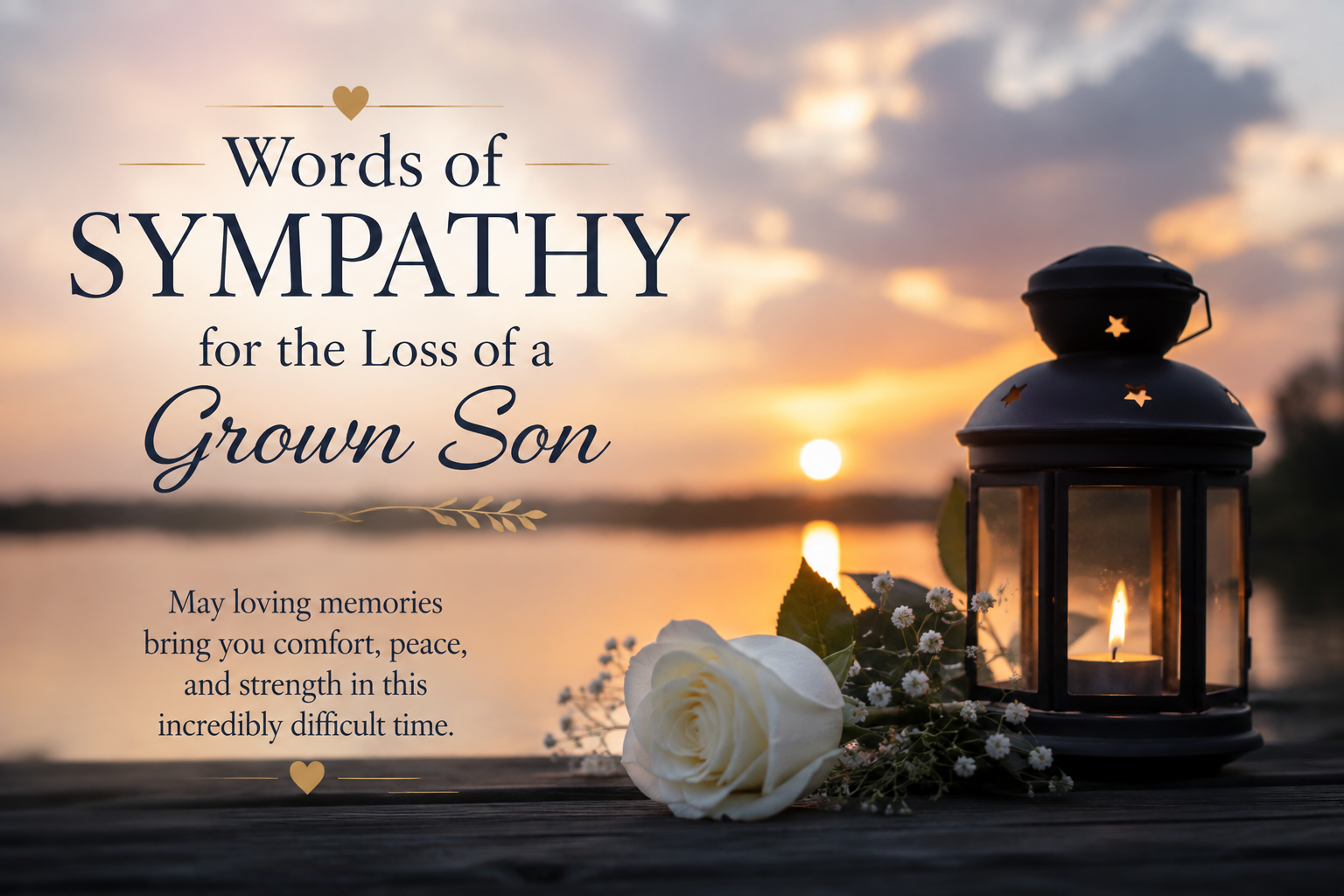Words of Sympathy for the Loss of a Grown Son