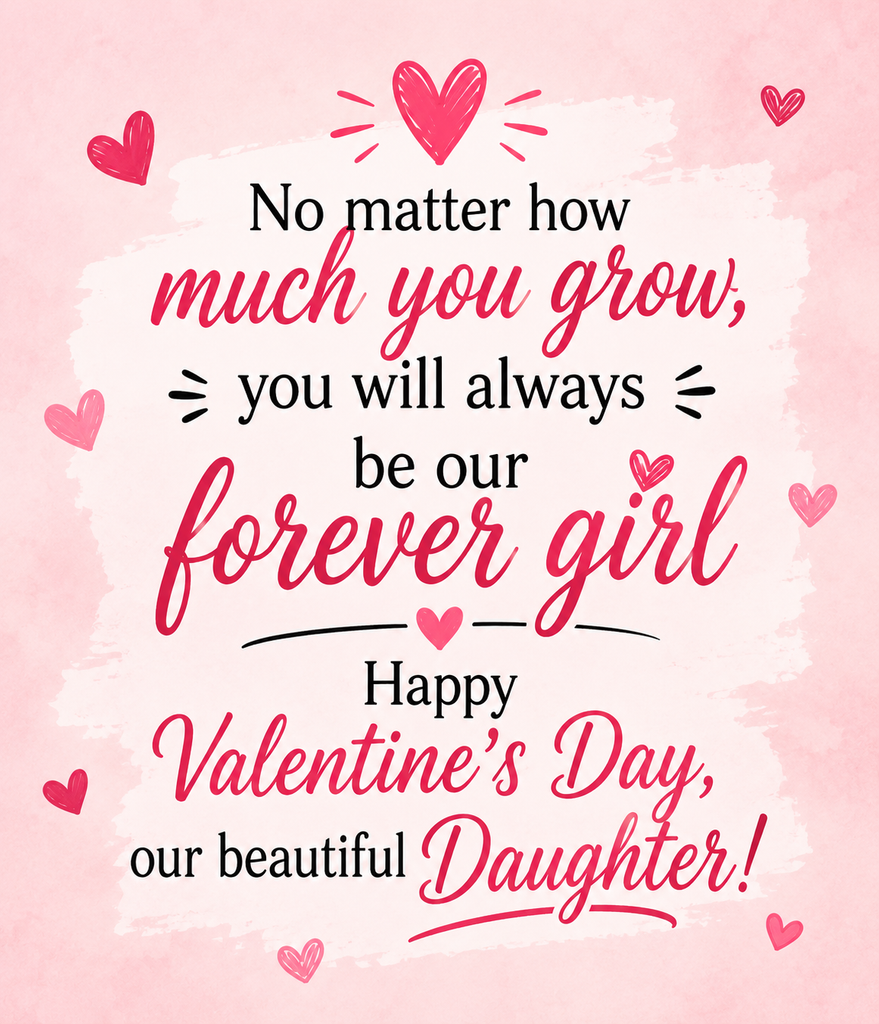 Sweet Valentine Messages for Daughter