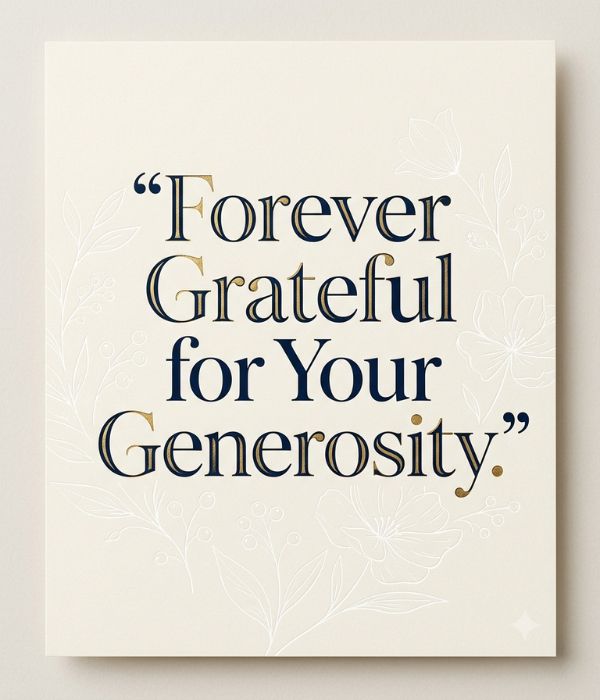 Thank You Messages Without Mentioning Money Directly