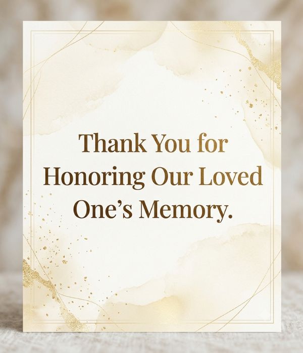 Sincere Thank You Messages for Condolences – 35+ Heartfelt Thank You Notes & Messages 9 Thank You Messages for Memorial Donations