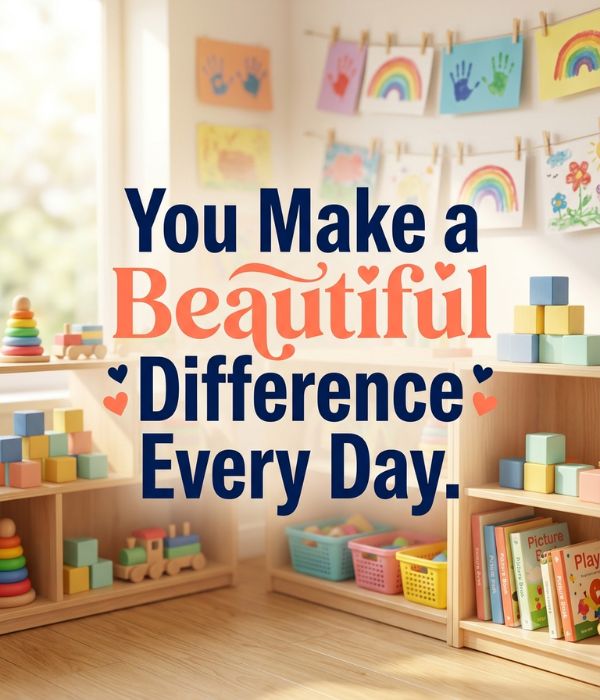 Thank You Messages From Parents to Daycare Teachers