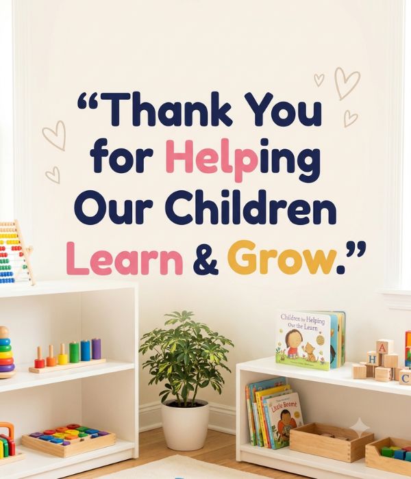 Thank You Messages for Your Child's Favorite Daycare Teacher