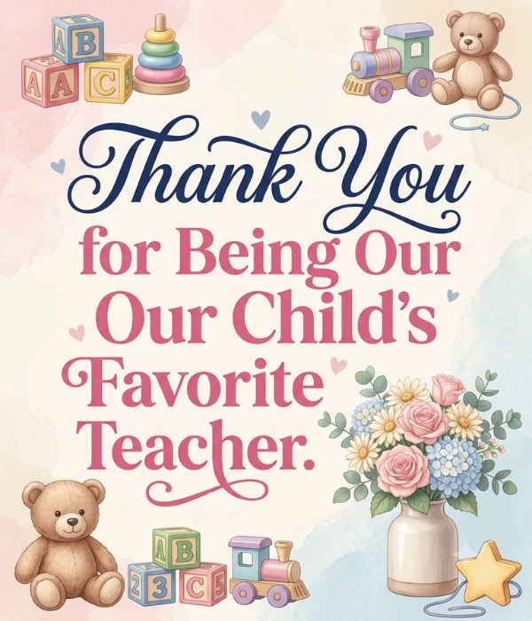 Funny Thank You Messages for Daycare Teachers