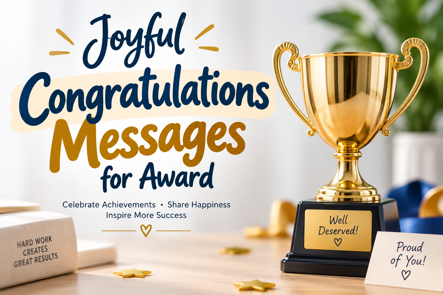 Congratulations Messages for Award