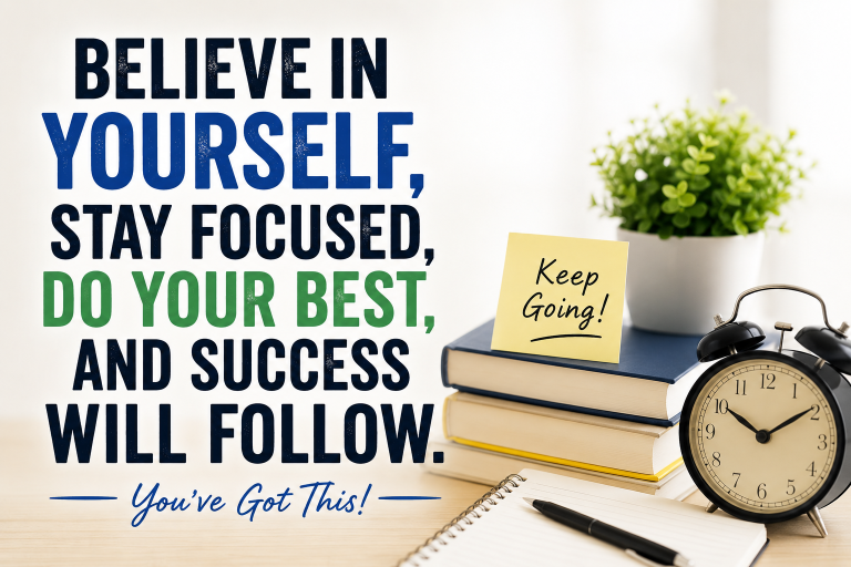 Motivating Words of Encouragement for Exam