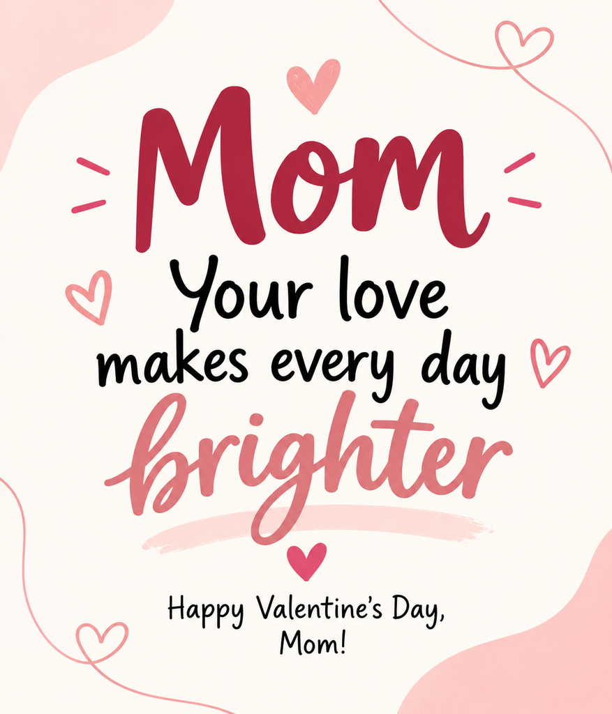 Valentine Messages for Mom