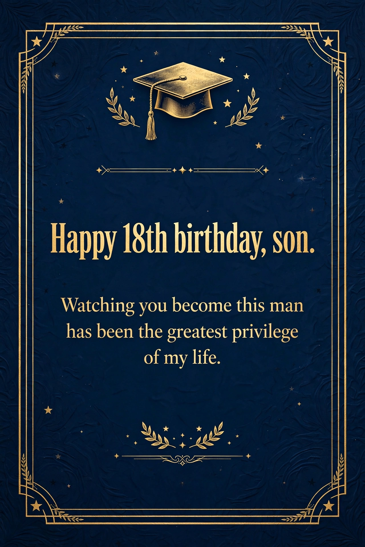 200+ 18th Birthday Wishes, Messages & Quotes: Celebrate Adulthood 4 18th birthday wishes for son quote card with vibrant celebration design