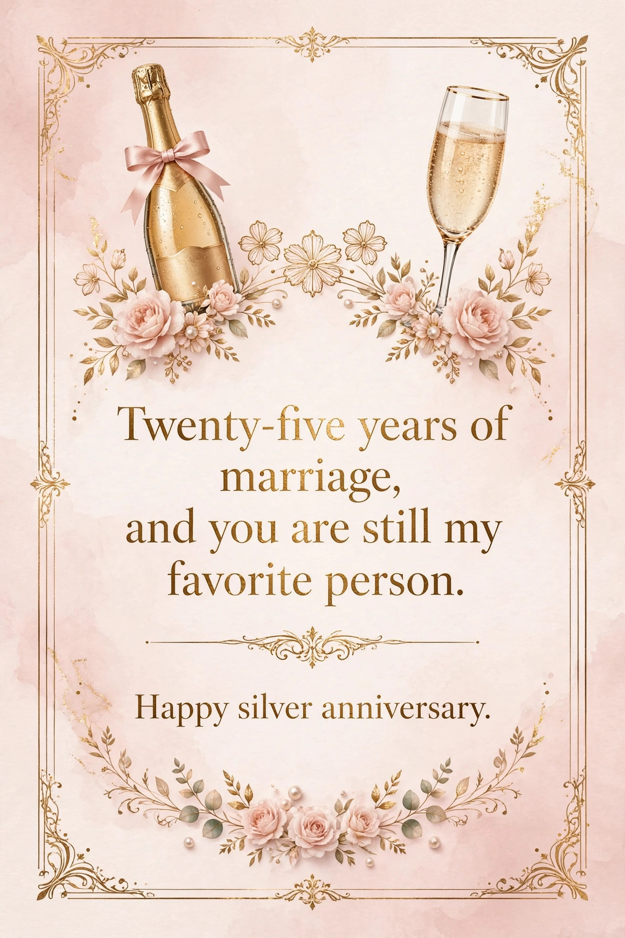380+ Anniversary Wishes for Wife: Romantic, Funny & Heartfelt 5 Milestone anniversary wishes for wife quote card with golden celebration design