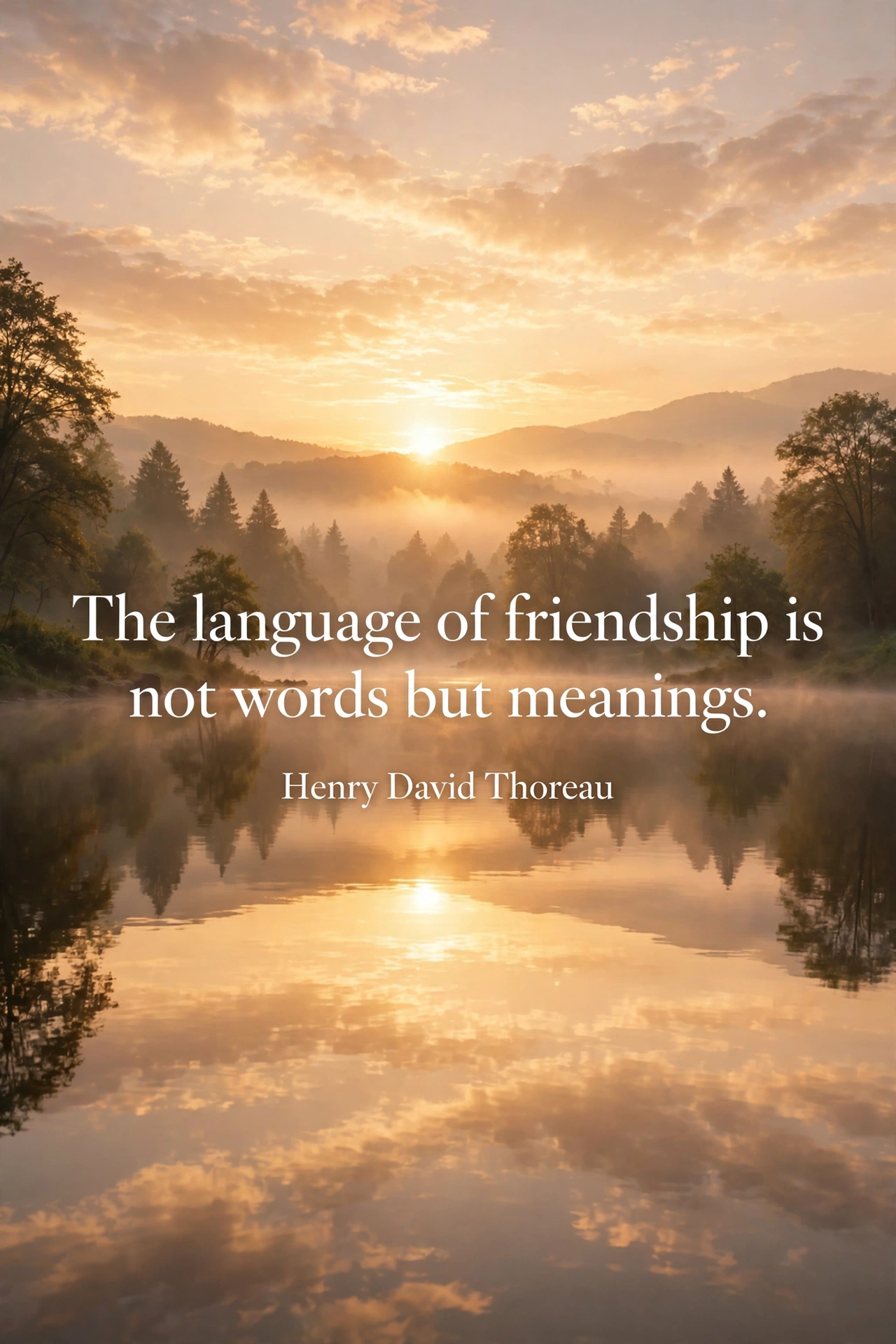 120+ Good Morning Wishes for Best Friend: Heartfelt, Funny & Inspiring Texts 5 Good morning friendship quotes for best friend card with elegant sunrise over calm lake