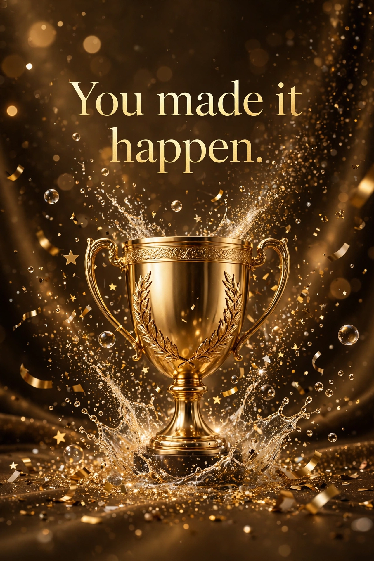 120+ Congratulations Messages: Texts for Every Big Win 5 Congratulations messages for big achievements quote card with champagne gold celebration