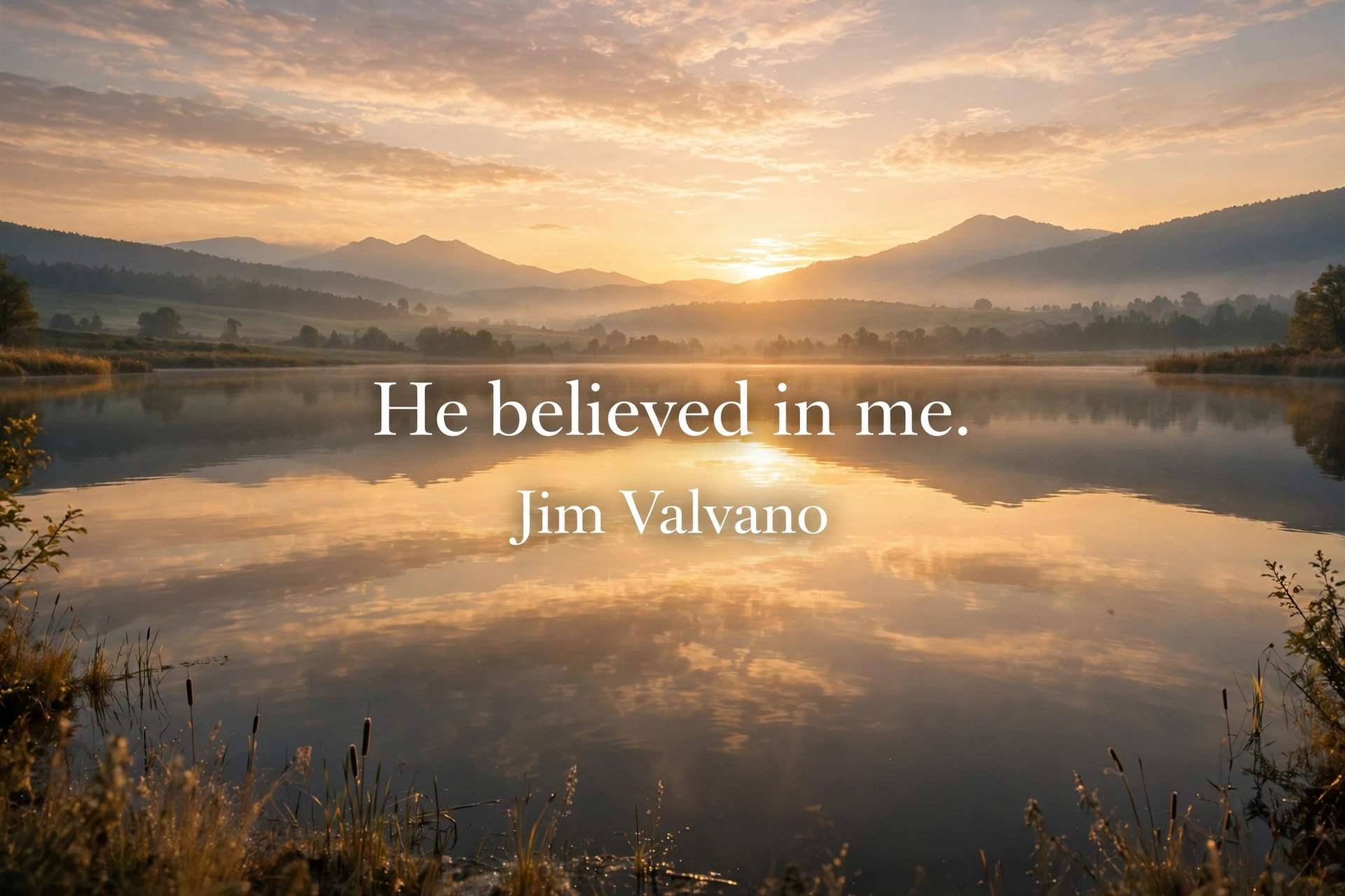 Famous quotes about fathers good morning card with elegant sunrise over calm water