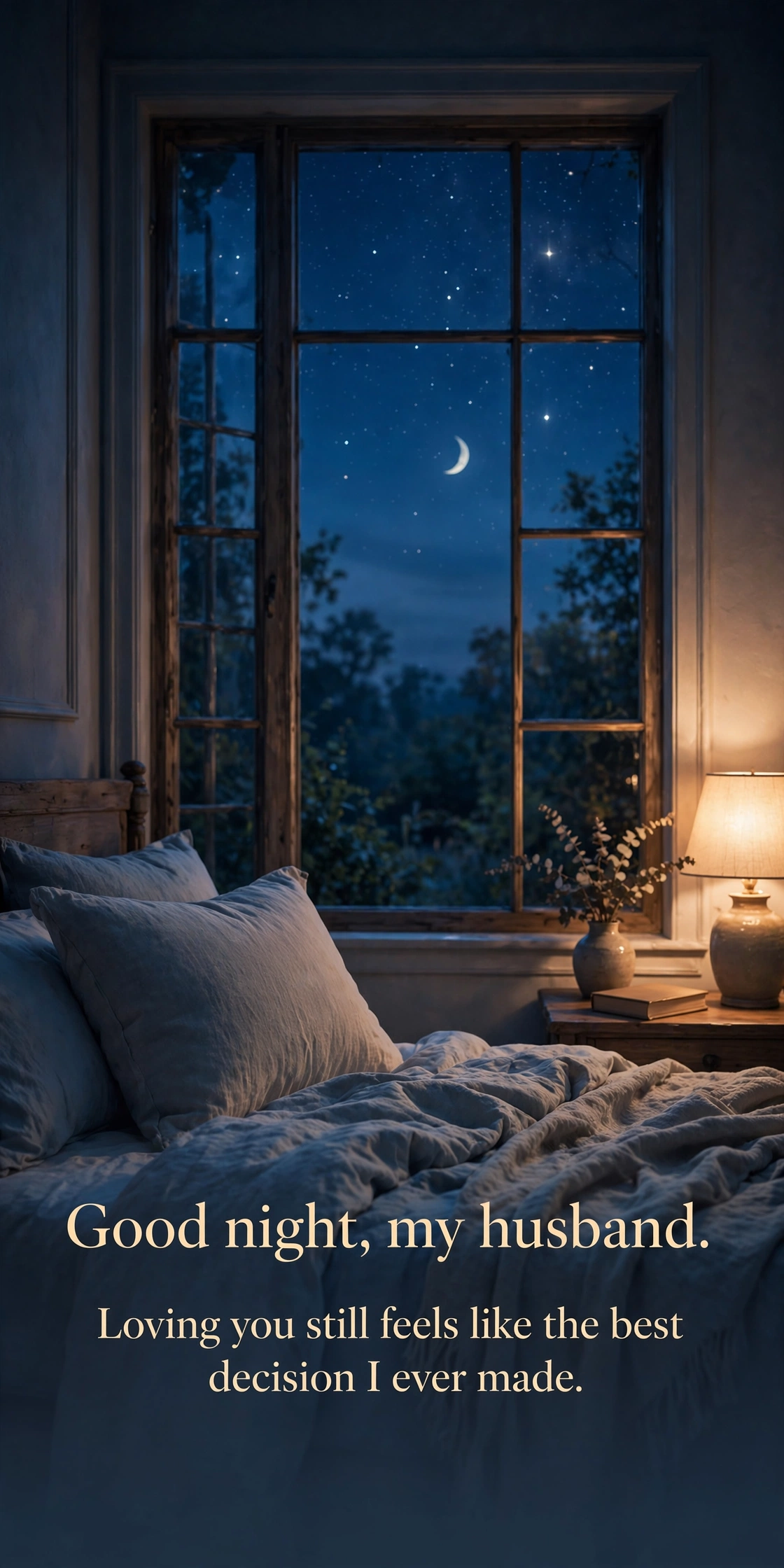 360+ Good Night Wishes for Him: Romantic Texts & Sweet Dreams Messages 4 good night wishes for husband with moonlight