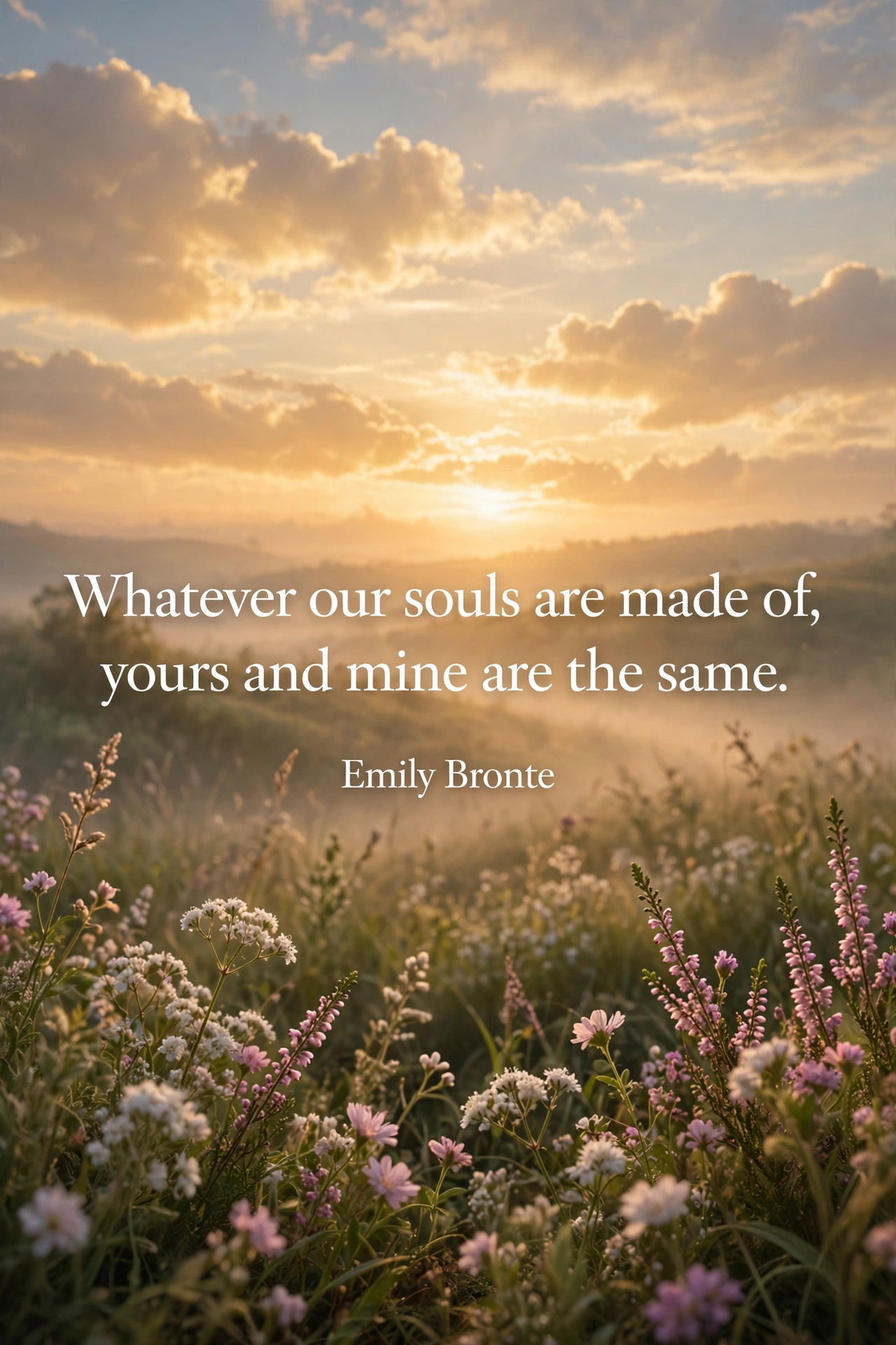 Beautiful good morning quotes for her card with elegant sunrise