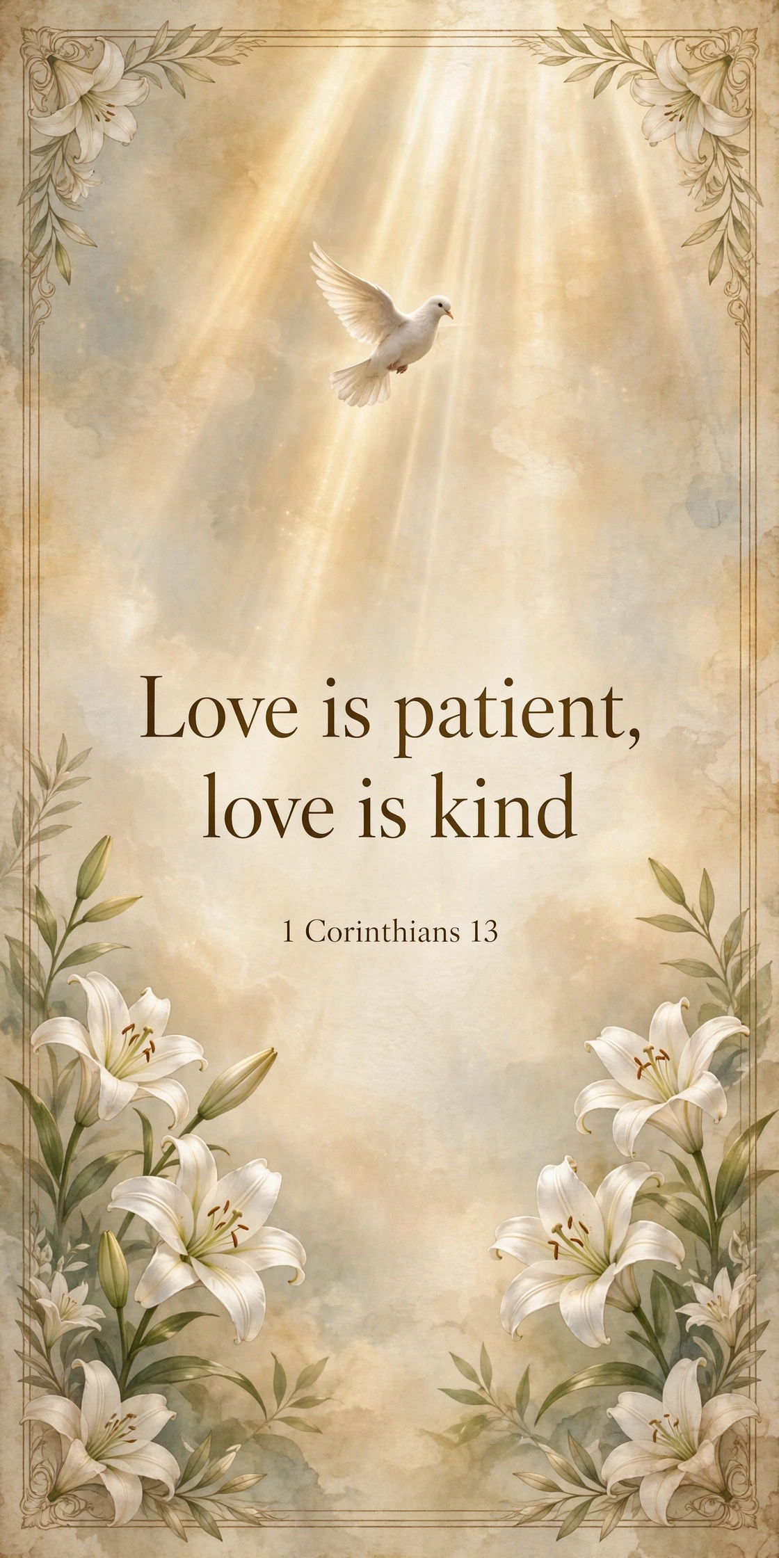 118 Love Quotes: Romantic, Famous & Verified Attributions 7 Love quotes from the Bible card with timeless sacred design
