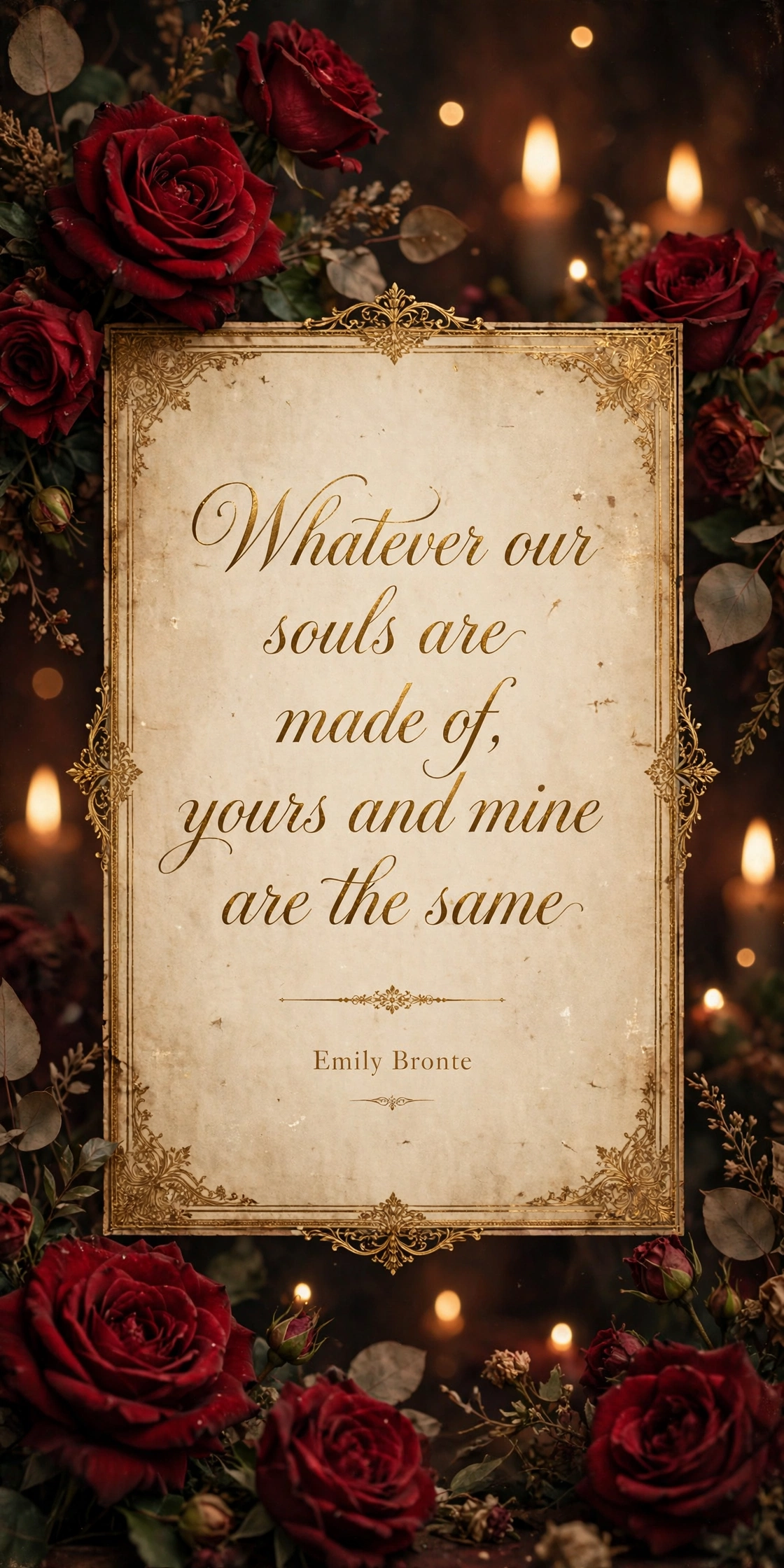 118 Love Quotes: Romantic, Famous & Verified Attributions 2 Classic romantic love quotes card with vintage roses design