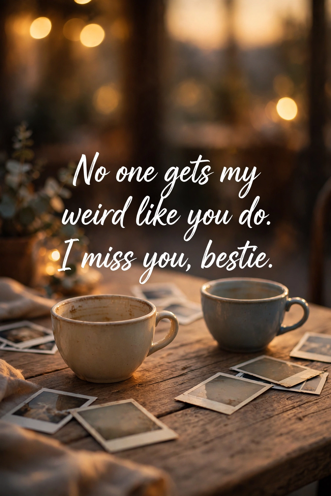 260+ Miss You Messages: Sweet Texts for Someone You Miss 3 Miss you messages for friends quote card with warm nostalgic design