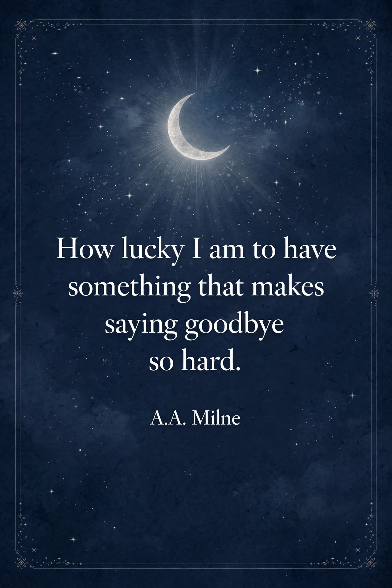 260+ Miss You Messages: Sweet Texts for Someone You Miss 7 Famous quotes about missing someone card with elegant moonlight design
