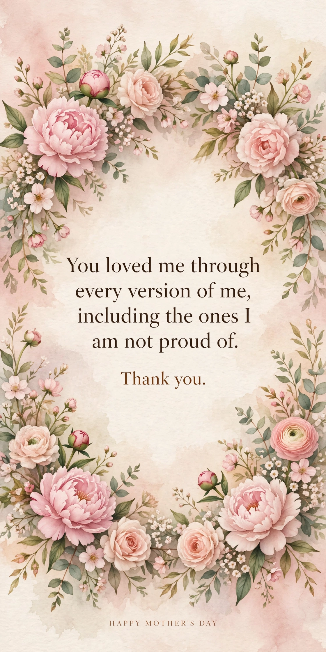 180+ Happy Mother's Day Wishes, Messages & Quotes 2 Heartfelt happy Mother's Day wishes card with spring flowers design