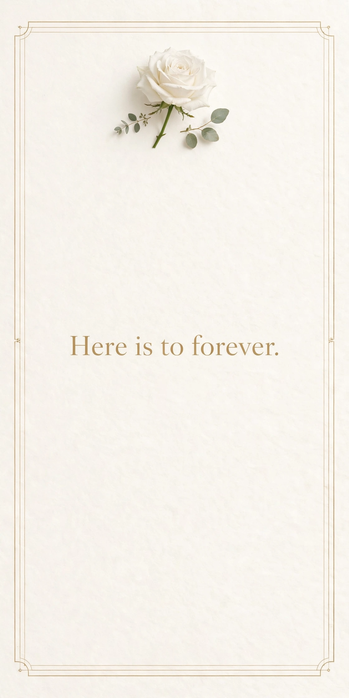 Short wedding card texts quote card with clean elegant design
